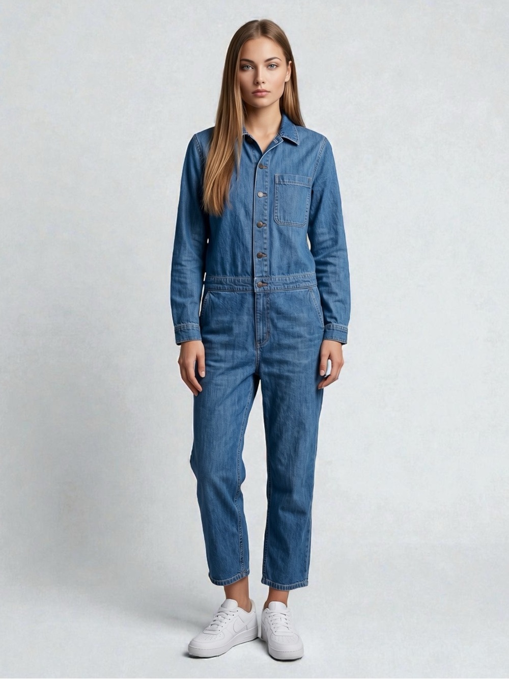 🌻NEW w/tag Levi’s Medium Wash Short Sleeve Heritage Jumpsuit Size Small
